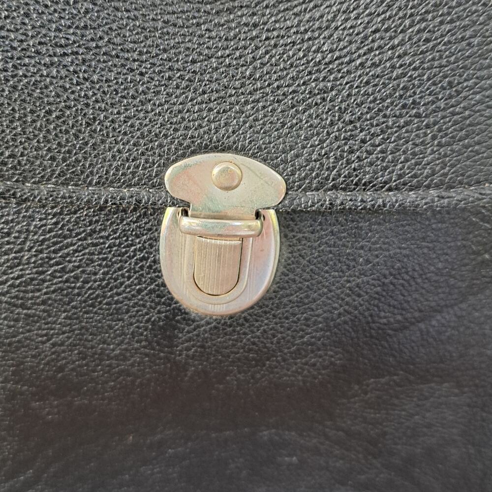 Vintage Harley-Davidson Cycles Black Leather Mini Backpack - Embroidered Logo - Picture 11 of 12